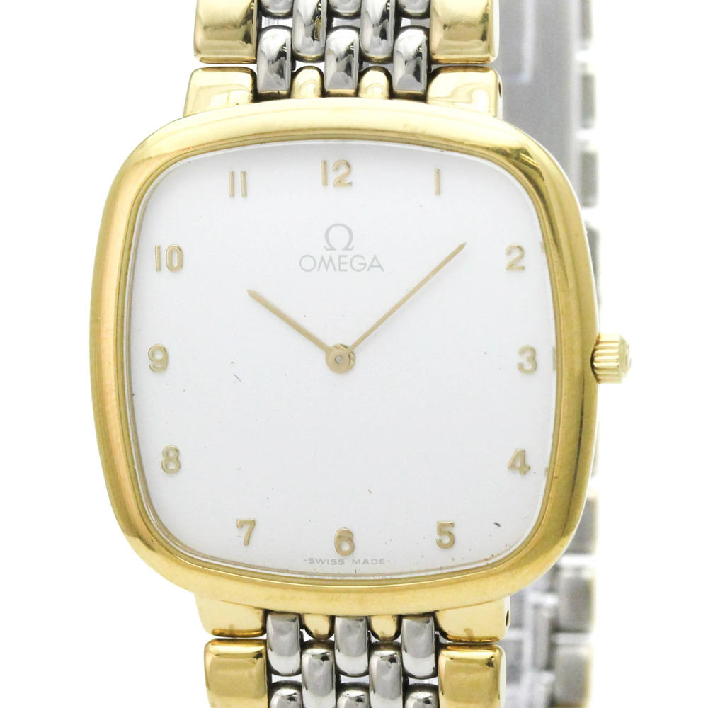 OMEGA De Ville Gold Plated Steel Quartz Mens Watch 395.0877